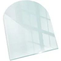 Tulup Bodenschutzplatte Runde Glasplatte für den Kaminofen, Kamin Dekoration.