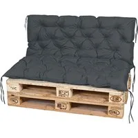 TexDeko Palettenkissen TexDeko-Garden Palettenauflage mit Rückenlehne gesteppt 120x60x50, (Sitzfläche 120x60cm + Rückenlehne 120x50cm)