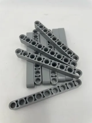 LEGO Technic 10x seltene Liftarme 1x9 Noppen im neuen hellgrau