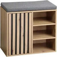 KESPER® Schuhschrank Schuhschrank mit Sitzkissen, B 51,5 x H 48 x T 29,5 cm (1-St)