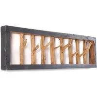 DESIGN DELIGHTS Wandgarderobe WANDGARDEROBE TREIBHOLZ UNIKAT, 80x22cm (BxH), Garderobe, Hakenleiste