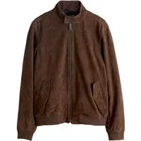 Next Lederjacke Harrington-Jacke aus Veloursleder (1-St)