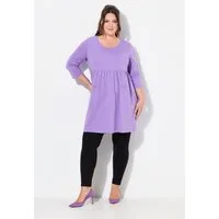 Ulla Popken Longshirt Longshirt A-Linie Rundhals 3/4-Arm Taschen