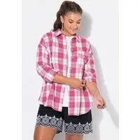 Studio Untold Hemdbluse Flanellhemd oversized Karo Holzfällerhemd