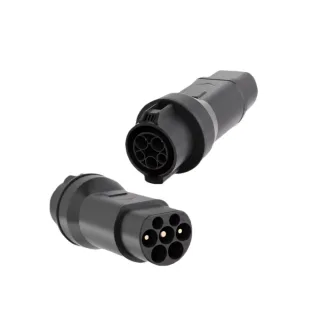 MRS EVSE EV Charger Adapter Type 2 To Type 1/Tesla/GBT Converter 32A IP65 Electric Vehicle Charging Connector For EVSE