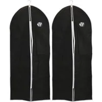 Koopman Kleiderschutzhülle Kleiderhülle Kleidersack Anzugtasche 2 er Set (Set, 2 St., Packung) 2er Set, Polyester, Sichtfenster, Schwarz