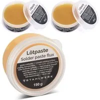 STAHLWERK Lötkolben 3 x Lötpaste 150g für professionelle Lötarbeiten, max. 480 °C, Packung, 3-tlg., Einzelgerät, sehr gute Verbindungseigenschaften