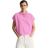 Marc O'Polo DENIM Poloshirt ärmellos wide aus Organic Cotton
