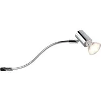TRIO Leuchten LED Spiegelleuchte, Dimmfunktion, LED wechselbar, Warmweiß, Badezimmerlampen Spiegel-schrank Bad-lampen Lichtspots IP 44 Höhe 11cm