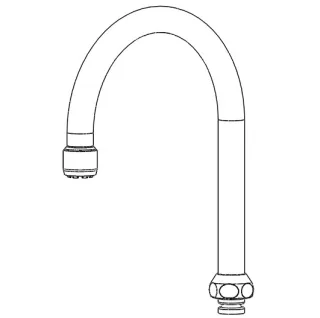 KWC MS-U-Auslaufrohr 18 x 1, A150,188670/150 Z 01 188670/150 Z 01