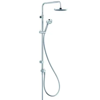 Kludi Logo Dual-Shower-System 6809105-00 chrom, mit Kopf- und Handbrause