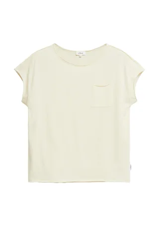 s.Oliver - T-Shirt beige - Gr. - 40