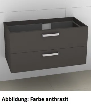 Artiqua 414 Waschtischunterschrank für Venticello 4134R2 Eiche Weiß quer NB, 414-WU2L-V109-7186-440 414-WU2L-V109-7186-440