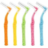 FELIXLEO Zahnbürste 100 Stk Interdentalbürsten Set 5 Größen mit Aufbewahrungsbox