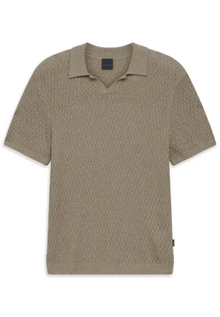 Bugatti Herren Strickpolo Regular Fit aus einem Baumwollmix