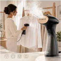 CUISYNC Dampfglätter Steamer für Kleidung, Handdampfgerät, kompakter Dampfglätter, kompakt, 1600 W, Starker Dampf, 150 ml Tank, vertikal & horizontal für Zuhause & Reisen
