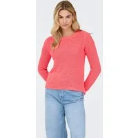 ONLY Strickpullover ONLGEENA XO L/S PULLOVER KNT NOOS Materialmix, regular fit