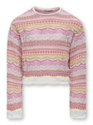 KIDS ONLY - KOGLOUISE LIFE LS STRUCTURE PULLOVER KNT Rose Elegance - Gr. - 164