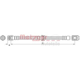 Metzger Bremsschlauch vorne Seat Mii Skoda Citigo VW Load Up!