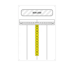 Scoreboard mit Wunschdruck 40 x 60 cm