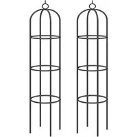 Deuba Spalier, 2er Set Rosensäule - Rankhilfe 200x40cm