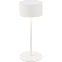 Briloner Leuchten LED Tischleuchte KIRA, LED wechselbar, Warmweiß, 8x19 cm, Akku tauschbar, Indoor/Outdoor, Wohnzimmer, Flur, Balkon