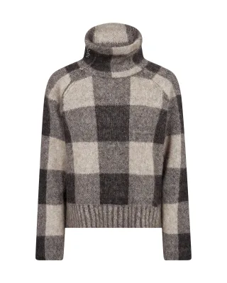 MOS MOSH - MMMaija Check Knit black - Gr. - S