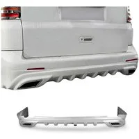 OMAC Heckstoßstange Unterfahrschutz Spoiler Lippe für VW T6 Transporter 2015-2019 Liniert, 1-St.
