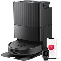Roborock Saugroboter QV 35S (Upgrade von Qrevo Plus)Saugkraft Saugroboter mit Wischfunktion, Anti-Tangle-Bürsten, Anhebbare Schleudermopps, Intelligente Hindernisvermeidung, 10.000 Pa HyperForce Saugkraft,Multifunktions-Dockingstation