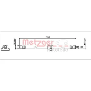 Metzger Bremsschlauch vorne rechts BMW 3er G20