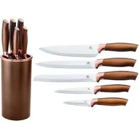 KING Messer-Set Küchenmesserblockset »Galant« (Set, 6-tlg), 5 Küchenmesser, 1 Messerblock
