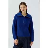Oui Rollkragenpullover Lässig geschnitten