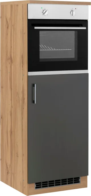 KOCHSTATION Backofen/Kühlumbauschrank "KS-Colmar" 60 cm breit, 165 cm hoch, für Einbaukühlschrank und Einbaubackofen