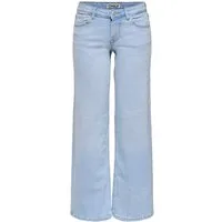 ONLY Low-rise-Jeans ONLJUDY – Wide-Leg-Jeans mit niedriger Leibhöhe unifarben, modisch, gerade, Denim, Eingrifftaschen