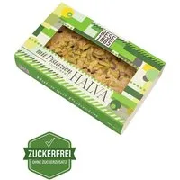 BESE1885 Süßigkeit Zuckerfreie Tahin Helva mit Pistazien & Datteln – 227g Premium Halwa, Ohne Glukosesirup, Palmöl