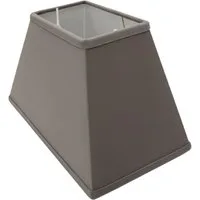 B&S Lampenschirm Lampenschirm rechteckig Velvet grau B:30x20/T:15x10/H:18cm, Jinming