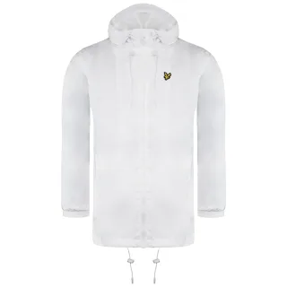 Lyle & Scott Langärmelige winddichte Kapuzenjacke mit weißem Grafiklogo für Frauen JKW1200V 626