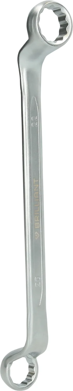 Brilliant Tools Doppel-Ringschlüssel, gekröpft - BT012907