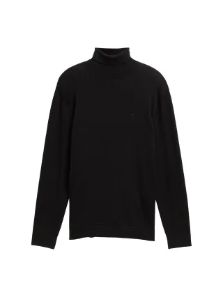 Tom Tailor - Rollkragenpullover aus Baumwolle black - Gr. - XXXL