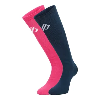 Dare 2B Socken für Herren/Damen Unisex 2er-Pack (Reines Rosa/Dunkel-Jeansblau)
