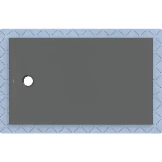 Geberit CleanFloor30 Duschfläche integriert, mit Dichtvlies, graphit: 150x90cm,, 551016DM1 551016DM1