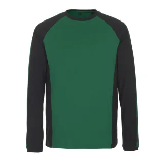 MASCOT Bielefeld Langarmshirt Grün / Schwarz M - 50568-959-0309-M