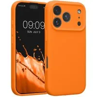 kwmobile Smartphone-Hülle Handyhülle für Apple iPhone 17 Pro Hülle, Hülle Silikon gummiert - Handyhülle - Handy Case in Fruity Orange