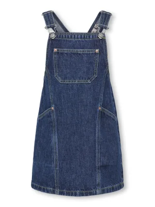 KIDS ONLY - KMGCILLE SHORT SPENCER DRESS DNM AKM Dark Blue Denim - Gr. - 104