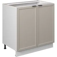 Vicco Unterschrank Fame-Line, GrauBeige/Weiß, 80 cm mit Regal, ohne Arbeitsplatte (1-St)