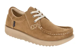 Ecco 32000305034 Damen Schn?r-Halbschuhe camel-braun, bequem & leicht