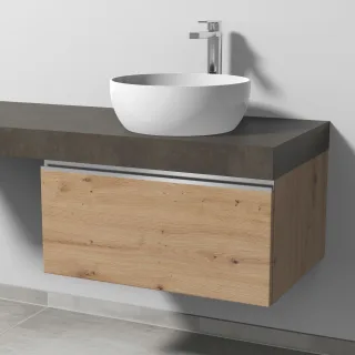 Sanipa Waschtischunterbau mit Auszug 2morrow (L2322) 340x700x520 Eiche-Natural-Touch L232285