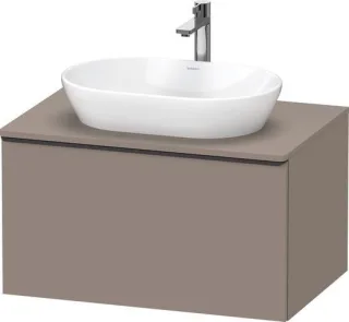 Duravit D-Neo Konsolenwaschtischunterbau wandhängend Basalt Matt 800x550x459 mm - DE49470BD430000 DE49470BD430000