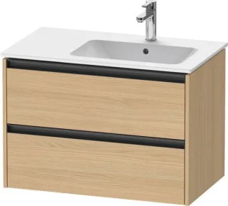 Duravit Ketho.2 Waschtischunterbau wandhängend Natur Eiche Matt 810x480x549 mm - K25268030300000 K25268030300000