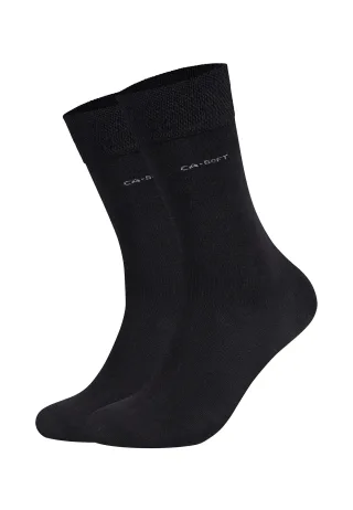 Camano Socken "Socken 2er Pack" 2er Pack Weicher ca-soft Bund ohne einengenden Druck, Mit TENCEL™ und Wolle für angenehmes Fußklima